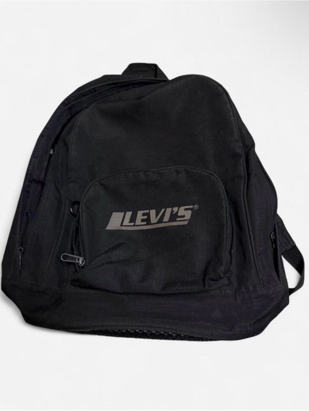 Levi's Black Backpack with Front Logo Pocket